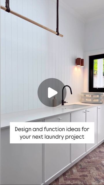 Dr Clare Le Roy | Business Mentor for Designers on Instagram: "Here’s just some of the hidden functionality I’ve included in our new laundry 👇🏻

🧺 underfloor heating - helps clothes dry quickly (especially in winter)

🧺 hanging rail for ironing

🧺 pull out, hidden, drying racks (to keep them off the floor and to easily put away when not in use) - and no they aren’t too high and you don’t need access to the dryer once they are pulled out (and the clothes are then dry by the time the dryer is done!)

🧺 pull out dirty laundry hamper and pull out ironing hamper

🧺 clothes sorting baskets for each family member

🧺 hidden, pull out ironing board system

🧺 power in tall cupboard to charge Dyson mop and vacuum

🧺 clever under sink storage

🧺 located right next to the garage and outside Hidden Ironing Board Ideas Cabinets, Straight Iron Storage, Pull Out Ironing Board Drawer, Pull Out Ironing Board In Closet, Sorting Baskets, Clothes Sorting, Ironing Board Storage, Pull Out Ironing Board, Hafele Ironing Board