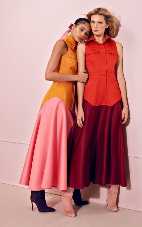 Exclusive Satin-Paneled Cotton Maxi Dress by Brandon Maxwell | Moda Operandi Haute Couture Style, Sateen Dress, Regina King, Satin Shirt Dress, Red Shirt Dress, Classic Shirt Dress, Brandon Maxwell, Cotton Maxi Dress, 2020 Fashion Trends