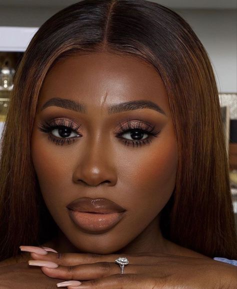 Vanessa Gyimah, Neutral Makeup Looks, Sims Skins, Shaklee Business, Africa Culture, Neutral Makeup Look, African American Makeup, Wedding Guest Makeup, Brown Girls Makeup