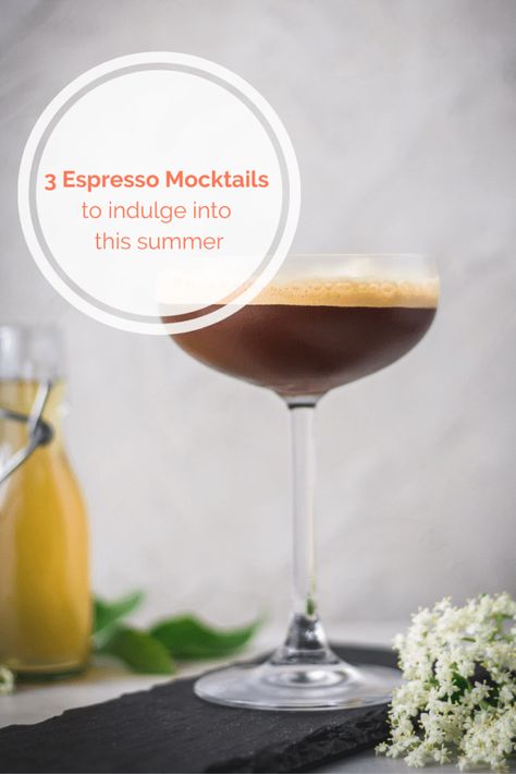 Summer Espresso Mocktails Mel's Coffee Travels Espresso Mocktail Recipe, Coffee Mocktail Non Alcoholic, Espresso Mocktini, Coffee Mocktail Recipe, Mixology Recipes, Homemade Strawberry Sauce, Coffee With Alcohol, Speciality Coffee Shop, Nut Milk Bag