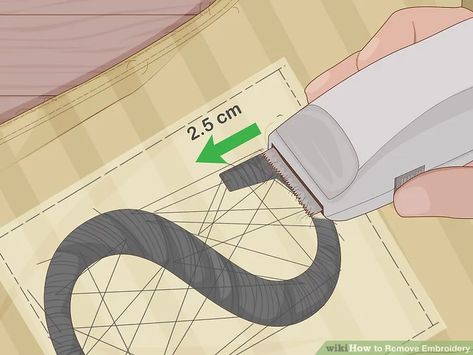 3 Ways to Remove Embroidery - wikiHow How To Remove Embroidery, Basic Wardrobe, Basic Embroidery Stitches, Machine Embroidery Projects, Wardrobe Basics, Chain Stitch, Embroidery Projects, Cross Stitch Embroidery, Embroidery Stitches