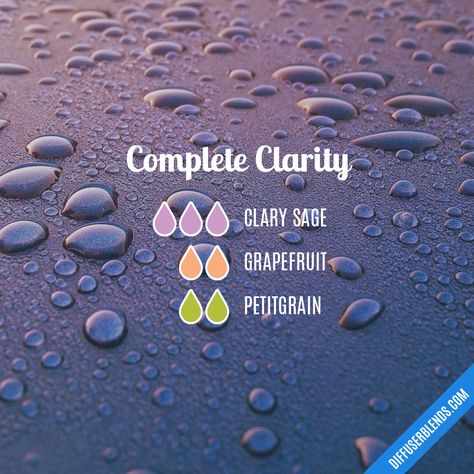 Complete Clarity — Essential Oil Diffuser Blend Clarity Essential Oil, Scent Combinations, Eo Blends, Doterra Oil, Essential Oil Combinations, Yl Oils, Essential Oil Diffuser Recipes, Oil Diffuser Recipes, Essential Oil Blends Recipes