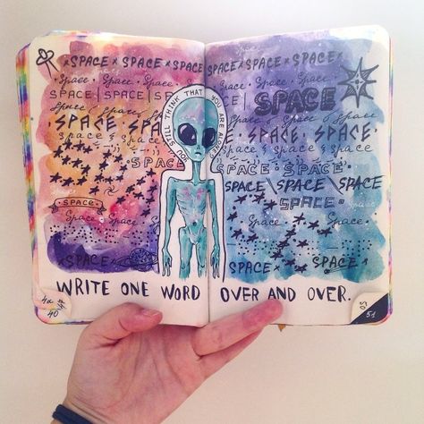 Wreck This Journal Everywhere, Journal Ideas Pages, Keri Smith, Journal Topics, Create This Book, Happiness Journal, Moon Journal, Cool Journals, Drawing Journal