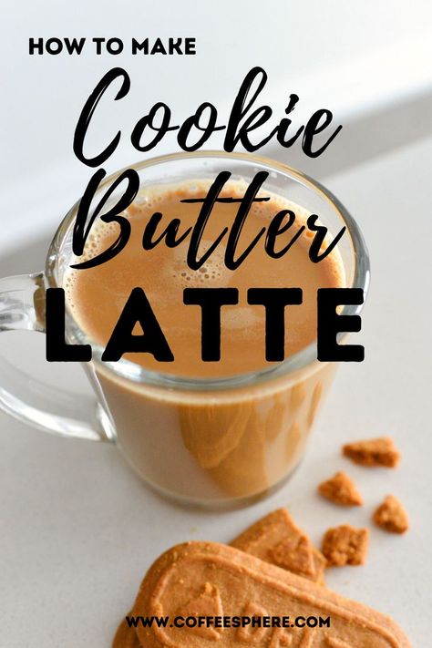 Cookie Butter Latte, Easy Coffee Drinks Recipes, Easy Coffee Drinks, Speculoos Cookie Butter, Nespresso Recipes, Tea Latte Recipe, Biscoff Cookie Butter, Bean Recipe, Creamer Recipe