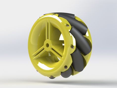 44mm Mecanum Wheel (Small, Solid and Low Cost) by Jonah_Innoart. Mecanum Wheel, Robot Images, Tech Projects, Arduino Robot, Electric Bike Kits, Cnc Software, 3d Printing Diy, 3d Printer Projects, 3d Printed Objects