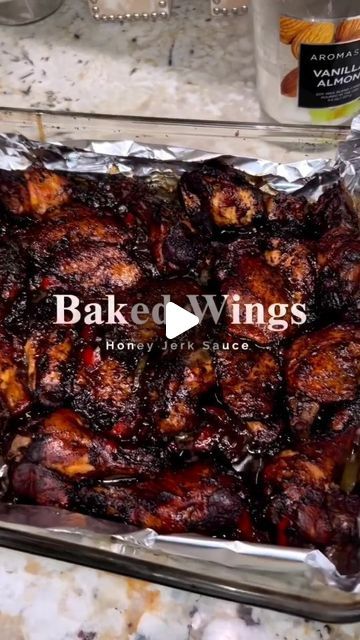 Jamaicans A Yaad & Abroad 🇯🇲 on Instagram: "Honey Jerk wings for the win! 🍯🍗🔥
📽: Reposted from @l.y.s.s__ @houseofjean_ 
.
.
. 
#cook #cookwithme #foodie #wing #wings #chickenrecipes #chicken #cooking #cookingathome #reelsvideo #reelsviral #reelsinsta #fypシ #jerk #jerkchicken #newyork #cookingcontent #contentcreator #foodie #foodstagram #foodheaven #foodlovers #jamaicanjerk #foodnetwork #trendingreels #fyp #explorepage #viralreels #chickenwings #yummy" Baked Lemon Pepper Chicken, Chefs Recipes, Big Family Meals, Chicken Cooking, Baked Wings, Healthy Drinks Recipes, Jamaican Recipes, Family Cooking, Chicken Dishes Recipes