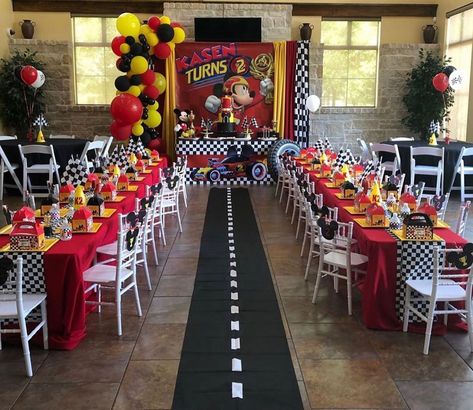 Kasen turns 2 with Mickey Mouse and the Roadster Racers 📸: @spotlighteventshouston Inquiries: Sunny@wooemdesign.com or shop with me! Link… Mickey Roadster Racers Party, Mickey Roadster Racers Birthday, Race Car Party Decorations, First Birthday Photoshoot, Mickey Mouse Birthday Decorations, Mickey Mouse Themed Birthday Party, Minnie Mouse Birthday Decorations, Down Wedding Hairstyles, Mickey Mouse 1st Birthday