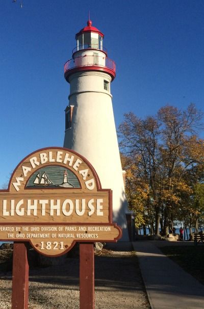 Marblehead Lighthouse State Park Marblehead Ohio, Lake Erie Ohio, Marblehead Lighthouse, Salem Massachusetts Travel, Amish Country Ohio, Cedar Point Amusement Park, Ohio Vacations, Lighthouses Photography, Bird Houses Ideas Diy