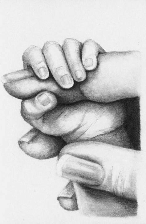 Mom Drawing, Mother Art, Art Drawings Sketches Pencil, Baby Drawing, Charcoal Art, Hands Holding, Mom Art, Tattoos For Kids, Pencil Art Drawings