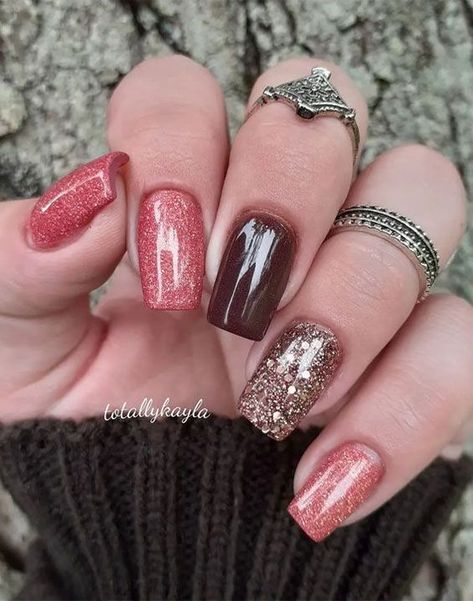 Cute Fall Nails To Help You Get Ready for Autumn Manicure : Mix and Match Fall Nails#Nail #nailcolor #nailpolish Nails Dipping Powder Designs Fall, Bright Fall Nails 2022, Fall Nail Designs Rhinestones, Autumn Gel Nails 2022, Square Fall Nails 2022, Autumn Vacation Nails, Autumn 2022 Nails, New Fall Nail Designs, Gel Nails Autumn 2022