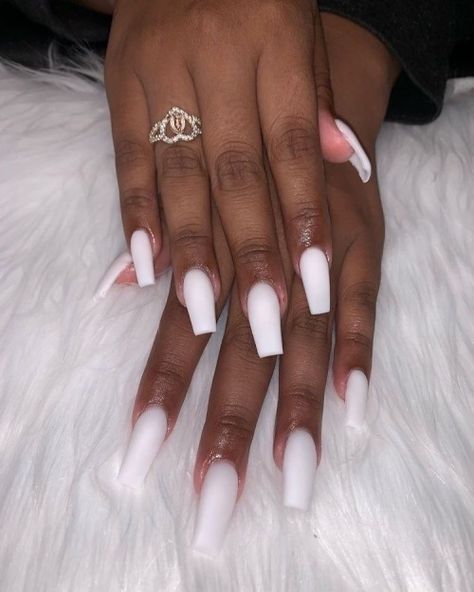 Milky Nails, Drip Nails, White Acrylic Nails, Simple Acrylic Nails, Short Square Acrylic Nails, Long Square Acrylic Nails, Acrylic Nails Coffin Short, Short Acrylic Nails Designs, Square Acrylic Nails