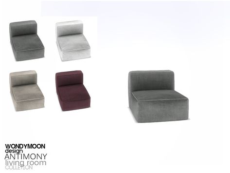 wondymoon's Antimony Living Chair Sims4 Furniture, Living Chair, Sims 4 Cc Eyes, Diy Kids Furniture, Sims 4 Cc Kids Clothing, Cc Furniture, Sims 4 House Plans, Sims 4 Cc Folder, Play Sims