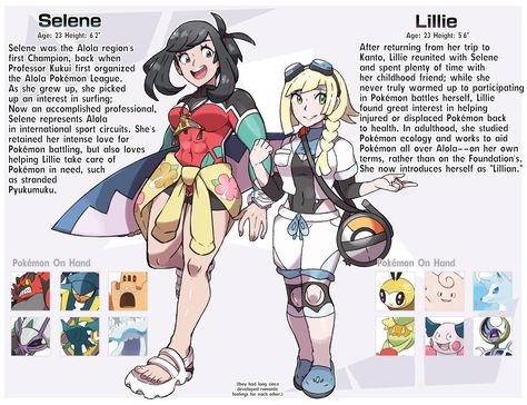 Selene and Lillie Time Skip | Pokémon Sun and Moon | Know Your Meme Pokemon Selene, Gijinka Pokemon, Pokemon Project, Pokemon Adventures Manga, Pokemon Game Characters, Animal Crossing Funny, Oc Pokemon, Pokemon Alola, Pokemon Waifu