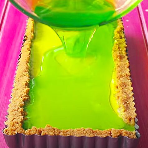 No Bake Mountain Dew Cheesecake Recipe - Easy Cheesecake Ideas - No Bake Cheesecake Recipes Lake Foods, Bake Cheesecake Recipes, No Bake Cheesecake Recipes, Mnt Dew, Cheesecake Ideas, Eagle Brand Milk, Baked Cheesecake Recipe, Easy Cheesecake Recipes, Yellow Foods