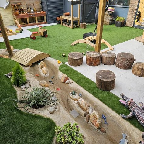 Backyard Play Spaces, Natural Play Spaces, Outdoor Kids Play Area, Garden Transformation, Outdoor Learning Spaces, Play Area Backyard, Backyard Kids Play Area, Outdoor Play Spaces, Play Garden