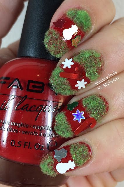 Ugly Sweater Nails, Ugly Christmas Nails, Ugly Christmas Sweater Nails, Sweater Nail Art, Ugly Nails, Nails 2015, Sweater Nails, Ugly Sweater Party, Christmas Holly