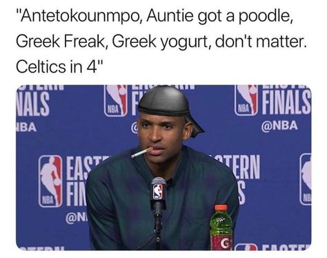 #alhorford #celtics #nba Celtics Memes, Nba Memes, Sports Memes, Sports Basketball, Popular Memes, Greek Yogurt, Yogurt, Fun Facts, Nba