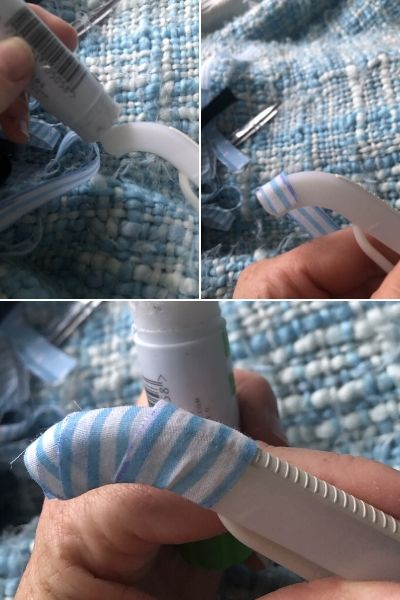 DIY Fabric Wrapped Hangers: The Scrappy Way! Fabric Covered Hangers, Covered Coat Hangers, Reuse Old Clothes, Fabric Hanger, Clothing Hangers, Hanger Crafts, Scrap Fabric Crafts, Scrap Fabric Projects, Padded Hangers