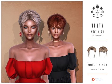 Night Crawler, Cc Hair, Sims 4 Dresses, Sims Hair, Cc Sims, 4 Dresses, Ts4 Cc, That One Friend, Sims 4 Mods