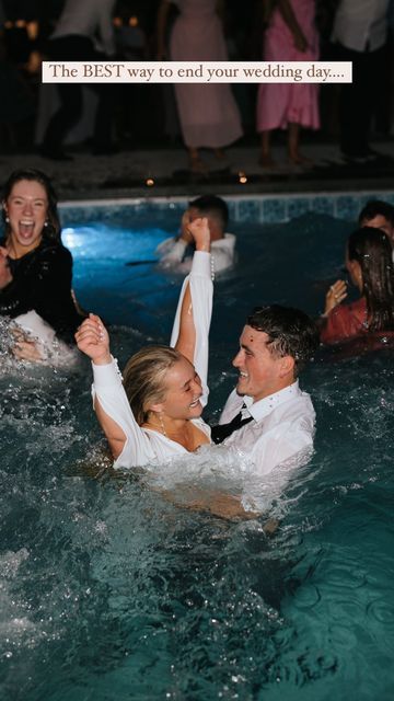 Splash Zone, Pool Wedding, Jump In, Wedding Weekend, To Miss, Engagement Party, Wedding Inspo, Summer Wedding, Like You