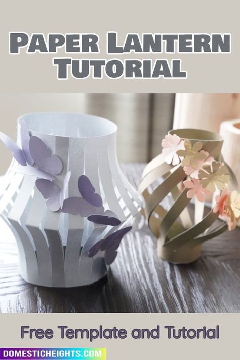 Lantern Paper, Diy Lantern, Paper Lantern Decor, Paper Lanterns Diy, Lantern Craft, Lantern Designs, Lantern Ideas, Flowers Craft, Fairy Jars