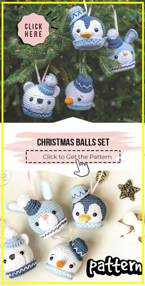 Crochet Christmas Balls, Easy Crochet Christmas, Crochet Baby Doll, Fancy Crochet, Crochet Christmas Ornaments Free, Christmas Easy, Frocks Design, Crochet Cup Cozy, Crochet Ball