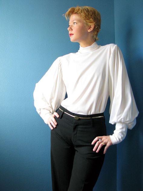 Femme Fatale, bishops sleeves Puff Sleeve Pattern, Poofy Sleeves, Poet Shirt, Polynesian Tattoos, Denim Projects, Arm Tattoos, Bishop Sleeve, Sleeve Tattoo, Professional Outfits