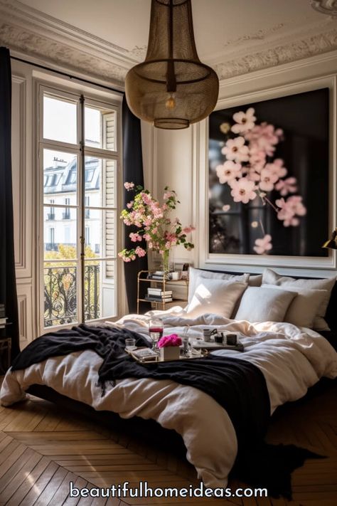 16 Stunning Dark Feminine Bedroom Ideas to Transform Your Space - Beautiful Home Design Ideas Bedroom Ideas Penthouse, Sophisticated Feminine Bedroom, Nest Bedroom Aesthetic, Moody Glam Bedroom, Feminine Aesthetic Bedroom, Small Romantic Bedroom, Influencer Bedroom, Artistic Bedroom Ideas, Luxe Bedroom Glamour