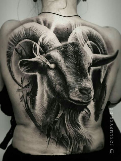 Capricorn ♑ tatt Space Filler Tattoo, Goat Tattoo Design, Tattoo Goat, Black Sheep Tattoo, Goat Tattoo, Sheep Tattoo, Persian Tattoo, Filler Tattoo, Tattoo Artists Near Me