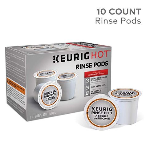 Keurig 5000057588 Rinse Brews in Both Classic 1.0 and Plus 2.0 Series K-Cup Pod Coffee Makers, 10 Count, White #keurig #coffeemaker #coffee #tea #espresso #kitchen #dining Keurig Pods, K Cup Coffee Maker, Coffee Maker Cleaning, Cooking Torch, Cooking Pumpkin, How To Cook Corn, Pod Coffee Makers, Coffee Tamper, Keurig Coffee Makers