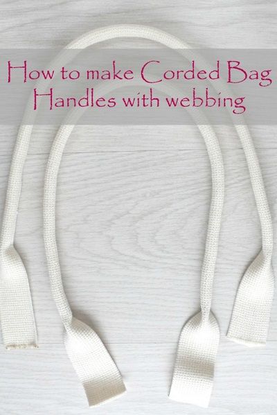 How To Make Bag Handles With Webbing. These corded handles are so very easy to make! Check this tutorial out today! Sac Tote Bag, Bags Patterns, Sac Diy, Bags Diy, Sew Ins, Diy Bags Purses, Patterns Sewing, Sewing Purses, Purse Handles