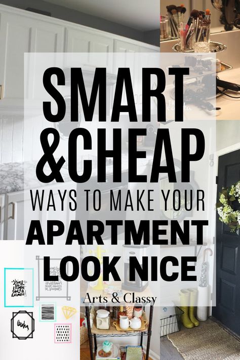 Smart and Cheap Ways to Make Your Apartment Look Nice. Apartment decorating | Apartment decorating on a budget | Apartment ideas | Apartment decor Apartment decorating rental | Apartment decorating college | Apartment decorating living room | Rental decorating | Rental decorating on a budget | Rental decorating temporary | Rental decorating house | Rental decorating apartment | Rental decor | Rental decor on a budget | Rental decorating temporary #apartmentdecor #rentaldecor Apartment Decor Diy On A Budget, Apartment Redecorating Ideas, Small Home Decor On A Budget, Decorate Small Apartment, House Decor On A Budget, Make Your Apartment Look Expensive, Rental Decorating Temporary, Apartment Hacks Diy, Rental House Decorating