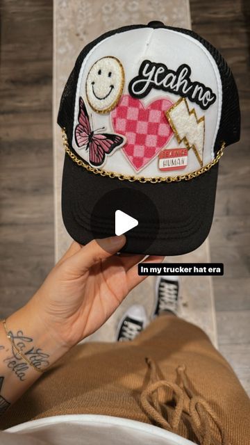 Taylor Morgan on Instagram: "So much fun! I got the patches at hobby lobby and Amazon!" Custom Trucker Hats, Hat Tutorial, Hat Patches, Diy Patches, Green Gables, Hobby Lobby, Custom Hats, Iron On Patches, Halloween Crafts