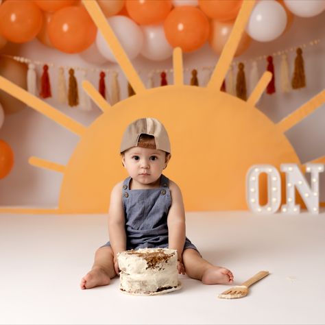 Sunshine first golden birthday boy cake smash photo session, Alena Photography Charleston SC, boy first birthday photography Sunshine Cake Smash, Birthday Boy Cake, Boy Cake Smash, Sunshine First Birthday, First Birthday Photography, Sunshine Cake, Baby Boy 1st Birthday Party, Smash Cake Boy, Boy Cake