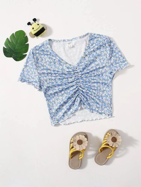 Mode Indie, Adrette Outfits, Summer Outfits For Teens, Girls T Shirts, Shein Outfits, Cute Preppy Outfits, Tween Outfits, Cute Comfy Outfits