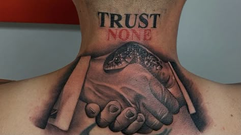 Trust None Neck Tattoo, Chris Brown Neck Tattoo, Chest Tattoo Birds, Hood Neck Tattoo For Guys, Tattoo Birds, Arm Tattoos Black, Black Men Tattoos, Forearm Tattoo Quotes, Side Neck Tattoo