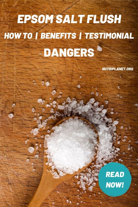 Learn what is Epsom salt aka magnesium sulphate, how to use Epsom salt as a laxative, the dangers associated with Epsom salt flush, natural laxatives for constipation as well as laxative foods, and my own brutally honest Epsom salt flush testimonial. Epsom Salt Flush Drink, Epsom Salt Laxitive Diy, Epsom Salt Laxitive, Natural Laxitive Remedies, Epsom Salt For Constipation, Natural Laxitive, Salt Flush, Salt Water Cleanse, Epsom Salt Cleanse