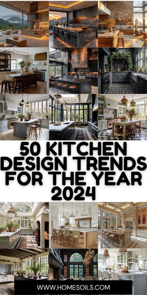 Explore 50 stylish kitchen design trends for 2024 to elevate your culinary space. Discover sleek cabinetry, innovative layouts, and chic finishes perfect for creating a modern and functional kitchen. Transform your cooking area with these inspiring trends. Kitchen That Doesn't Look Like A Kitchen, Luxury Kitchen Remodel Ideas, Classic Kitchen Hood Design, 2024 Kitchen Decor Trends, Beautiful Kitchen Decor, Modern Kitchen Cabinetry Design, Best Kitchen Designs 2024, Kitchen Updates 2024, Kitchen Flooring Trends 2024