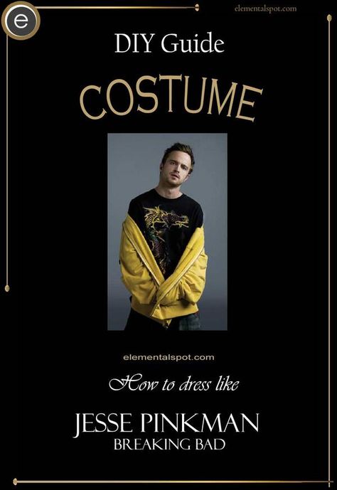 Jesse Pinkman Costume, Jessy Pinkman, Jesse Pinkman Outfit, Cooking Outfit, Green Beanie, Skater Shoes, Yellow Hoodie, Jesse Pinkman, Cosplay Diy