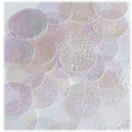 Amazon.com: Crystal Crackle Iridescent Sequin 30mm Round Couture Paillettes. Made in USA. Embroidery, bridal, ar Usa Embroidery, Rainbow Iridescent, Sequins Top, Iridescent Sequin, Discount Illustration, Discount Fabric, Amazon Art, Sparkle And Shine, Sewing Stores