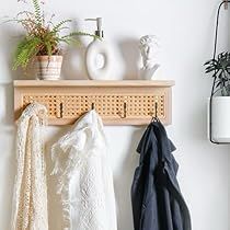 Entryway Coat Hanger, Rustic Coat Hooks, Pretty Decorations, Coat Rack Wall Mount, Shelf Entryway, Coat Rack Wall, Pretty Decor, Wall Storage, Hanging Hooks