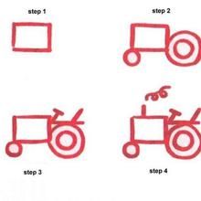 How to draw a tractor drawing lesson. Hellokids has selected lovely drawing lessons for you. There is the How to draw a tractor drawing lesson among ... Draw A Tractor, Tractor Drawing, Tractors For Kids, Transportation For Kids, Sketch Note, Drawing Lessons For Kids, Directed Drawing, Drawing Lesson, Easy Drawings For Kids