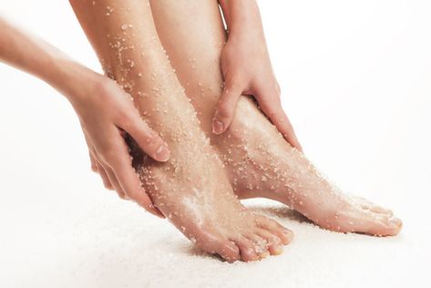 12 Best Foot Scrubs That Can Give You Soft Feet And Its Related FAQs| POPxo Foot Scrub Recipe, Homemade Foot Scrub, Dead Sea Salt Scrub, Baking Soda Benefits, Sea Salt Scrubs, Pedicure At Home, Foot Scrub, Scrub Recipe, Sugar Body Scrub