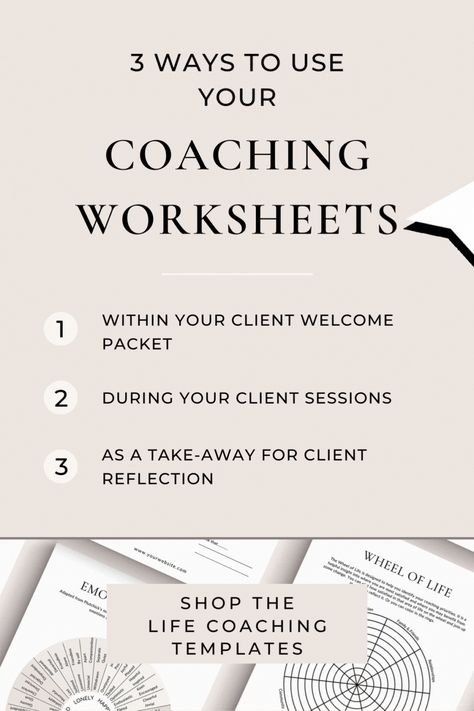 Coaching Business Start Up Toolkit for your Coaching Business! This Canva Coaching Business Template Bundle is packed with coaching templates. It to the ideal coaching toolkit for growing your coaching business. Use these Canva templates as life coaching templates, business coach templates, career coach templates and more! Perfect for life coaches, small business coaches, career coaches and other coaches!  Shop today. Coaching Exercises, Life Coaching Worksheets, Coaching Worksheets, Coaching Templates, Coaching Resources, Life Coach Business, Small Business Coaching, Life Coaching Business, Templates Business