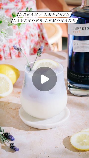 Carolyn Pascual | San Diego on Instagram: "DREAMY EMPRESS LAVENDER LEMONADE 💜🍋 this lemonade is too good to keep a secret #ad

Zesty lemons, creamy sweetened condensed milk, and a fragrant lavender syrup combine with @empress1908gin Indigo Gin to create a fresh, creamy lemonade cocktail!

Dreamy Empress Lavender Lemonade (makes 4-6)
◻️ Empress 1908 Indigo Gin (1 1/2 oz per serving)
◻️ 3-4 lemons, peels and juice
◻️ 2 cups water
◻️ 1/4 cup sweetened condensed milk
◻️ 1/2 cup lavender syrup
◻️ Lavender, for garnish

Directions
1. Peel 2 lemons using a vegetable peeler and add to a blender. Juice all the lemons and add to the blender. You should have about 1/2 cup of lemon juice. Add water and condensed milk  to the blender and blend until the lemon peel is broken down, about a minute. 
2. Creamy Lemonade, Blender Juice, Glass Garnish, Lemon Uses, Lavender Syrup, Lemonade Cocktail, Lavender Lemonade, Mixed Drinks Recipes, Cocktail Drinks Recipes