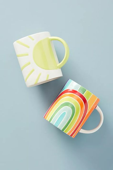 Sun Mug, Ceramic Cafe, Color Me Mine, Paint Your Own Pottery, Pottery Painting Designs, Painted Mugs, Ceramics Pottery Art, Traditional Crafts, Pottery Mugs