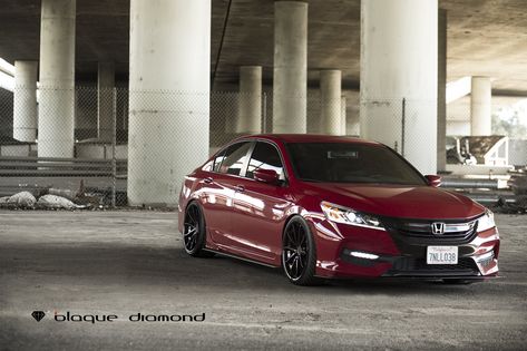 Cherry Red Honda Accord Goes Through Stylish Transformation Red Honda Accord, Hyundai Sonata Custom, Honda Accord Sport 2017, Honda Accord 2016, Civic Jdm, Car Stunt, Car School, Car Racing Game, Taxi Car