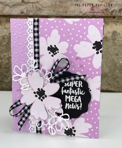 Delightfully Eclectic Dsp, Greeting Card Inspiration, Hand Made Greeting Cards, Card Making Kits, Youtube Live, Facebook Youtube, Designer Series Paper, Card Tutorial, Butterfly Cards