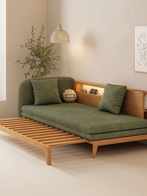 *Multi functional sofa bed folding dual-use corduroy Japanese fabric living room simple modern small family - AliExpress Trundle Bed Couch Ideas, Japandi Sofa Bed, Daybed Couch Ideas, Trundle Bed Couch, Japandi Sofa, Japanese Sofa, Daybed Couch, Bed Folding, Dnevna Soba