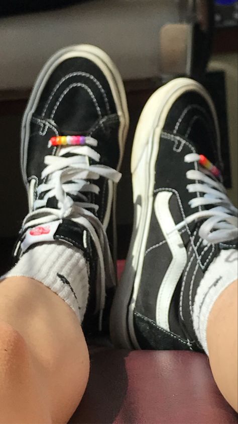 Lesbian Shoes, Vans High Top, Vans High, Lesbian Flag, High Top Vans, Vans High Top Sneaker, Vans Sk8, High Top, Top Sneakers